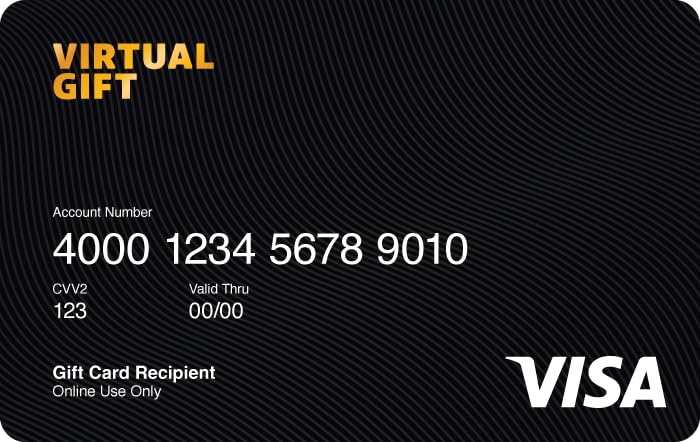 Visa Virtual eGift Card - $200 (plus $6.95 Purchase Fee) | For Online Use Only - Image 2