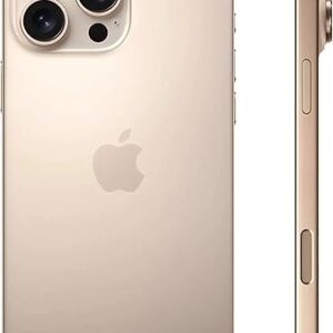 Apple iPhone 16 Pro Max, 256GB, US Version, Desert Titanium - Verizon (Renewed)