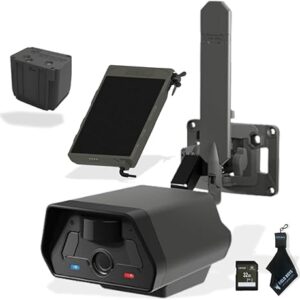 TACTACAM Defend Cellular Security Camera - No WiFi Required - Motion Activated Wireless Camera - Motion Detection - Includes Solar Panel, Rechargeable Battery, SD Card, and Microfiber Cleaning Cloth