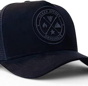 Urban Effort Mesh Back Cap - for Men and Women Baseball Hat 5-Panel Trucker Hat - Great Snapback Closure for Hunting & Hiking