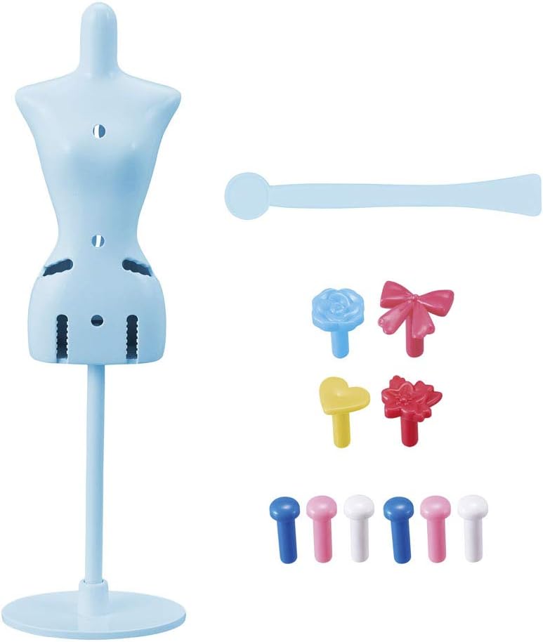 Bandai 40412 Harumika Fashion Design for Kids-Craft Your Own Catwalk Looks with This Creative Kit-Single Torso Set-'Neon Beast' Style Includes... - Image 8