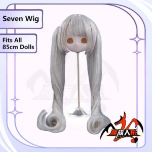 Mozu Seven 85cm Seamless Silicone Figure – 1/2 Scale Anime-Style Collectible Figure by MozuDollNA for Cosplay, Photography & Display (Wig) (MTPE – Standard)