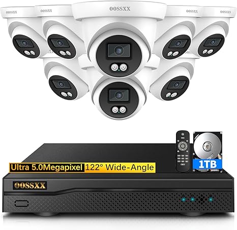Wired Outdoor Security Camera System Dome Video Surveillance Cameras Systems Home Video Surveillance DVR Kits