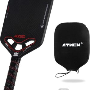 Pickleball Paddles T700 3K Carbon Fiber Picklebll Paddle with Aero Throat Edgeless Designed 16MM Thermoformed Pickleball Racket USAPA Approved