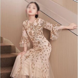 Mermaid Princess Flower Girl Dress Kids Wedding Party Costumes