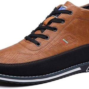 Men's Casual Dress Boots Motorcycle Boots Plus Size Ankle Boots Lace Up Fashion Leather Boots Business Wedding Party Shoes