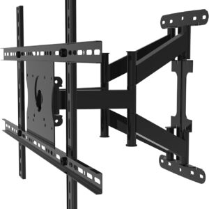 SYLVOX Outdoor TV with Wall Mount & Soundbar, 75" Full Sun TV 2000 Nits, Ultra-Narrow Bezel, 4K Smart Television, IP56 Waterproof, Dual Speakers, for Poolside, Yard, Business (Frameless Pro Series)