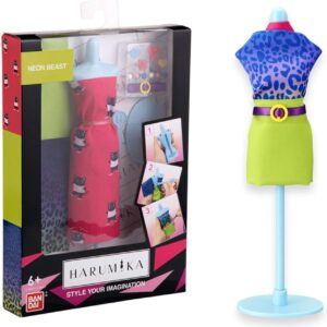 Bandai 40412 Harumika Fashion Design for Kids-Craft Your Own Catwalk Looks with This Creative Kit-Single Torso Set-'Neon Beast' Style Includes...
