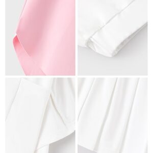 PATPAT Girls Tennis Skirt Sets Moisture Wicking Tank Tops and Pleated Skirts 2 Piece Outfits Activewear Sets 5-12 Years