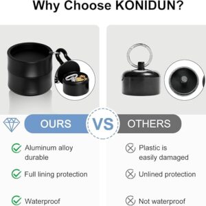 Mini Travel Ring Holder Keychain, Portable Jewelry Holder Keychain with Protective Sponge, Small Necklace Earrings Case for Gym Sports Bag Purse