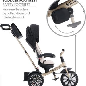 Bentley Trike - All Terrain Toddler Bike 6-in-1, Mulliner Gold Limited Edition, Officially Licensed and Designed by Bentley Motors UK; Baby to Big Kid Tricycle (6m-5y+)