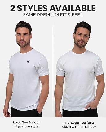 INTO THE AM Men's T-Shirts Soft Cotton Blend Crew Neck Tee S - 4XL Athletic Fit Plain & Logo Basic T-Shirt for Men - Image 3