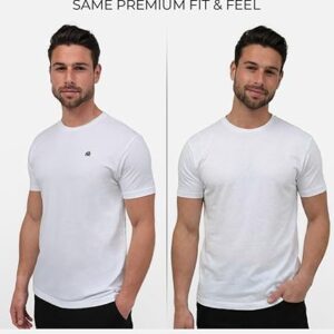 INTO THE AM Men's T-Shirts Soft Cotton Blend Crew Neck Tee S - 4XL Athletic Fit Plain & Logo Basic T-Shirt for Men