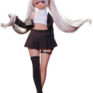 Mozu Seven 85cm Seamless Silicone Figure – 1/2 Scale Anime-Style Collectible Figure by MozuDollNA for Cosplay, Photography & Display (Wig) (MTPE – Standard)