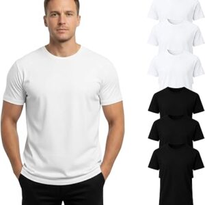 Men’s T-Shirt 100% Cotton Premium Crew Neck, Short Sleeve, Regular Fit, Solid Casual Tee