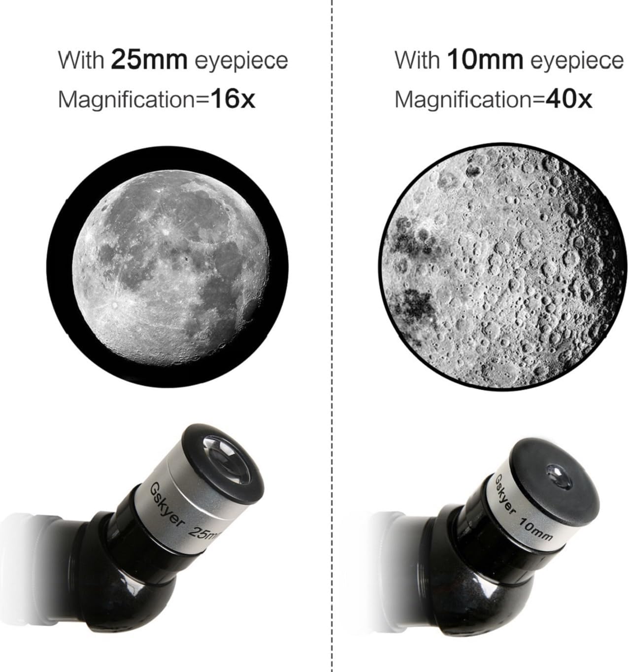 Gskyer Telescope, 70mm Aperture 400mm AZ Mount Astronomical Refracting Telescope for Kids Beginners - Travel Telescope with Carry Bag, Phone Adapter and Wireless Remote. - Image 3