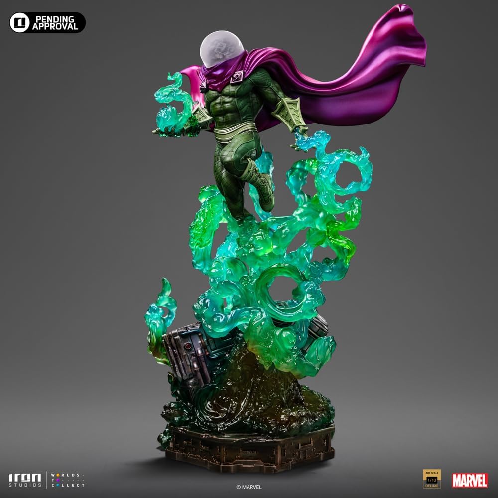 Iron Studios Collectible Statue Mysterio - Spider-Man vs Villains Diorama - BDS Art Scale 1/10 - Polystone Resin Multicolor 31cm 12,2 inches - Image 4