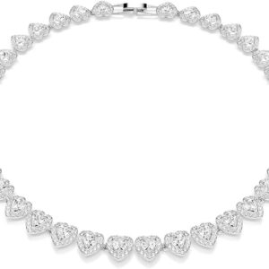 Swarovski Ariana Grande Collection, Clear Crystal & Pearls, Rhodium Finish, Necklaces, Earrings and Bracelets