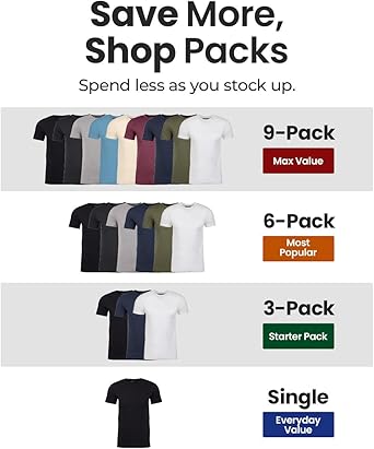INTO THE AM Men's T-Shirts Soft Cotton Blend Crew Neck Tee S - 4XL Athletic Fit Plain & Logo Basic T-Shirt for Men - Image 2