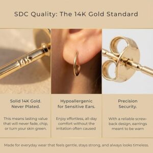 Scottsdale Diamond 14K Gold 0.5 to 4 Carat Certified LAB GROWN Diamond Stud Earrings for Women Her Round Cut 4 Prong Screw Back Fine Jewelry (E/F Color, VS1-VS2 Clarity)