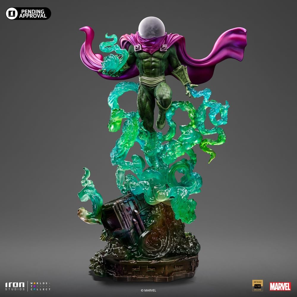 Iron Studios Collectible Statue Mysterio - Spider-Man vs Villains Diorama - BDS Art Scale 1/10 - Polystone Resin Multicolor 31cm 12,2 inches - Image 2