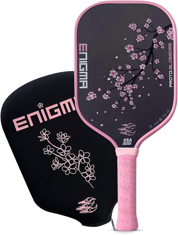 Proto Pickleball Paddle, Thermoformed Raw Carbon Fiber Pickleball Paddle with Honeycomb Polymer Core, Enhanced Power Control and Maximum Spin, USA Pickleball Approved