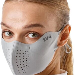 KOREA X-Series X1 Flex Power Aqua-X UV Cooling Sports Face Mask with Nose Wire, Golf Running Outdoor Sports