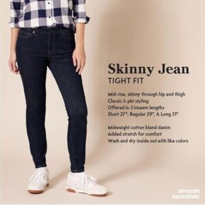 Essentials Women's Mid-Rise Stretchy Skinny Jeans