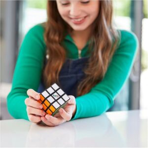 Rubik's Cube, The Original 3x3 Cube, Problem-Solving Brain Teaser, Color-Matching Puzzle, Fidget Toy, Sensory Puzzle, Easter Basket Stuffer, for Ages 8 & Up