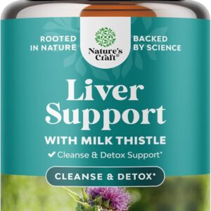 Liver Cleanse Detox & Repair - Milk Thistle Supplement for Digestion & Immune Health - Ginger Root, Choline & Dandelion Root - Herbal Liver Support with Silymarin, Beetroot & Artichoke - 70 Count