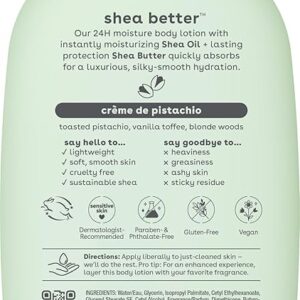 eos Shea Better Body Lotion- Crème de Pistachio, 24-Hour Moisture Skin Care, Lightweight & Non-Greasy, Made with Natural Shea, Vegan, 16 fl oz Visit the eos Store