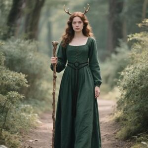 Joukavor Viking Troll Cross Belt Norse Witch Rope Belt Medieval Accessories Women