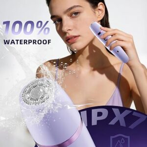 Ufree Bikini Trimmer Electric Razors for Women, Rechargeable Pubic Body Hair Trimmer Electric Shaver for Legs Body Hair, Bikini Shaver IPX7 Waterproof, Gifts for Women, Purple