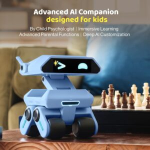 AI Robot for Kids, Programmable & Interactive AI Robot, STEAM Educational Toy ChatGPT Powered, Personalized Companion Robot w/Voice Control, Visual Recognition, Emotion-Aware, Long-Term Memory