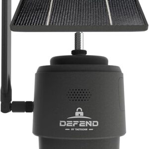 TACTACAM – Defend 360 Cellular Security Camera, 4K Photos, 1080p Video, Solar + Rechargeable Battery, 360° Pan/Tilt/Zoom, LTE Cellular, Motion Alerts, Weather Resistant