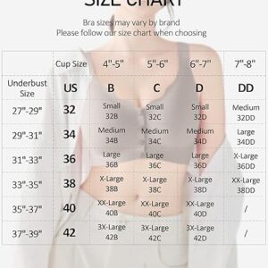 Gailife Jelly Front Closure Bras for Women Wireless No Underwire Comfort Convenient Seamless Supportive Mastectomy Bralettes