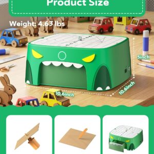 BEAVERBOT Dinosaur Kids Cardboard Cutter for Ages 3+, Safe Bladeless Power Tool for Cardboard Crafts, DIY STEM & STEAM Educational Construction Kit,...