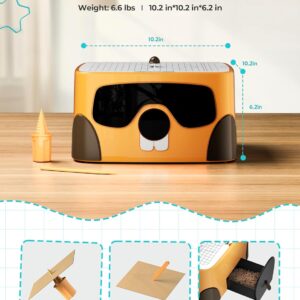 Cardboard Cutter for Kids, Safe DIY Cardboard Construction Tool Kit, Educational Craft Toy for 4+ Boys and Girls, for Creativity Projects 3D Models