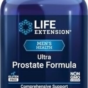Life Extension Ultra Prostate Formula, Saw Palmetto for Men, pygeum, stinging Nettle Root, lycopene, Prostate Health, Urination Flow, PSA, Non-GMO, Gluten-Free, 60 softgels