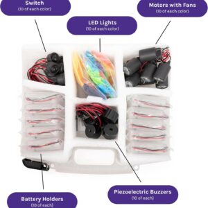Squishy Circuits Group Kit - Explore Electrical Circuits with Play Dough - STEM Science Kits for Kids Age 8-12 - Fun and Educational for Classrooms, Camps, Libraries, Museums and More!