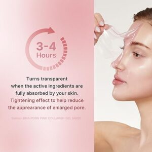 medicube Jelly Gel Mask with Salmon DNA PDRN Pink Collagen | Overnight Face Mask for Glass Glow Skin | Elasticity, Hydrating, Firming and Moisturizing | Korean Skincare, 28g x 4ea