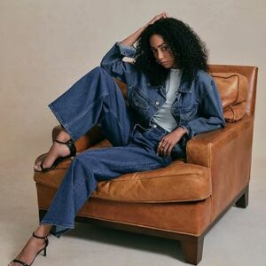 Women's Adjustable Wasit Wide Leg Jeans Baggy High Waisted Jeans Y2K Casual Trendy Denim Pants