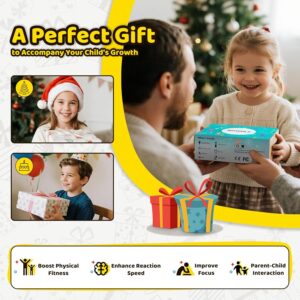 KINHANK MotionX Game Console for Kids & Family,Interactive AI Video System with 40 Games,Multi-Player Active Play Connects to TV Plug&Play for Adults & Children,No Controllers Needed