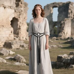 Joukavor Viking Troll Cross Belt Norse Witch Rope Belt Medieval Accessories Women