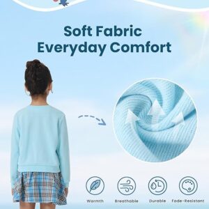 Disney Frozen Elsa Stitch Princess Moana Minnie Toddler Girl 2 Piece Outfit Kid Pearl Button Knit Top & Tweed Skirt Set 2-13Y