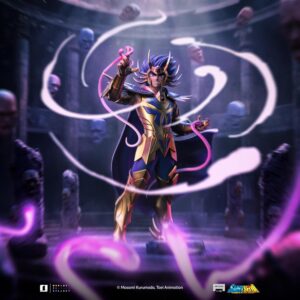 Iron Studios Collectible Statue Art Scale 1/10 Cancer Deathmask - Saint Seiya Polystone Multicolor 9.1 inches