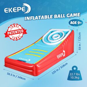 Inflatable Score Ball Game, Carnival Yard Games for Kids and Adults, Inflatable Giant Game Toys with 2 Sponge Ball, Family Arcade Games for Indoor and Outdoor