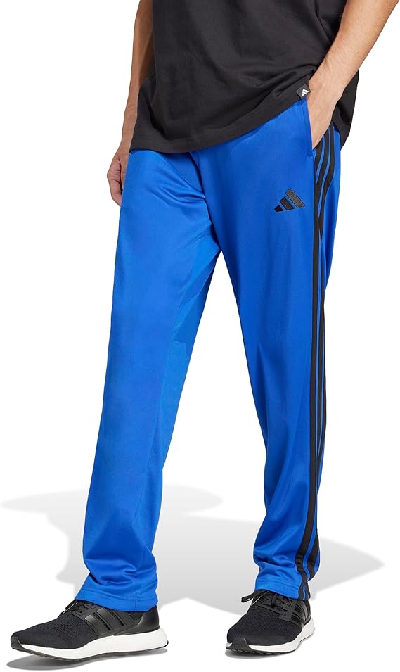 Adidas Mens 3-Stripes Tricot Open Hem Track Pants
