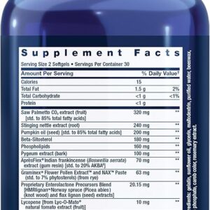 Life Extension Ultra Prostate Formula, Saw Palmetto for Men, pygeum, stinging Nettle Root, lycopene, Prostate Health, Urination Flow, PSA, Non-GMO, Gluten-Free, 60 softgels