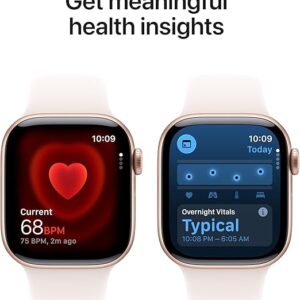 Apple Watch Series 11 [GPS 42mm] Smartwatch with Rose Gold Aluminum Case with Light Blush Sport Band - S/M. Sleep Score, Fitness Tracker, Health Monitoring, Always-On Display, Water Resistant